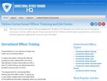 Tablet Screenshot of correctionalofficertraininghq.com